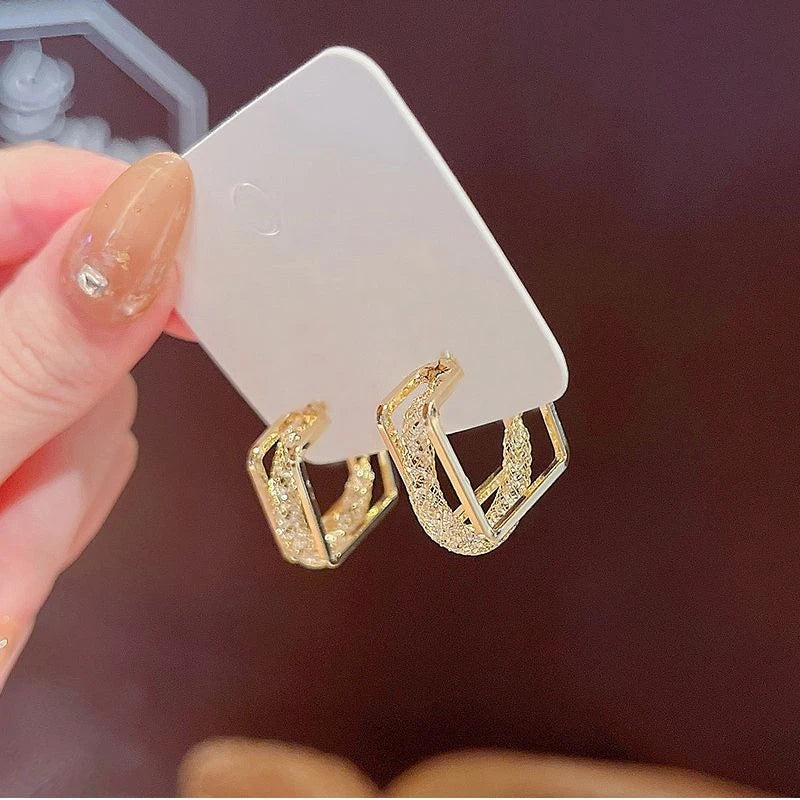 Germanium Earrings for Lymphatic Drainage | Magnetotherapy Hoop Earrings