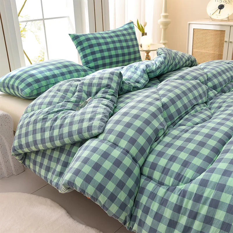 Winter Bedding Thick Quilt Blanket Thickened Warm Flannel Fleece Comforter for Cold Nights Set Bed Duvets Quilts the Blankets