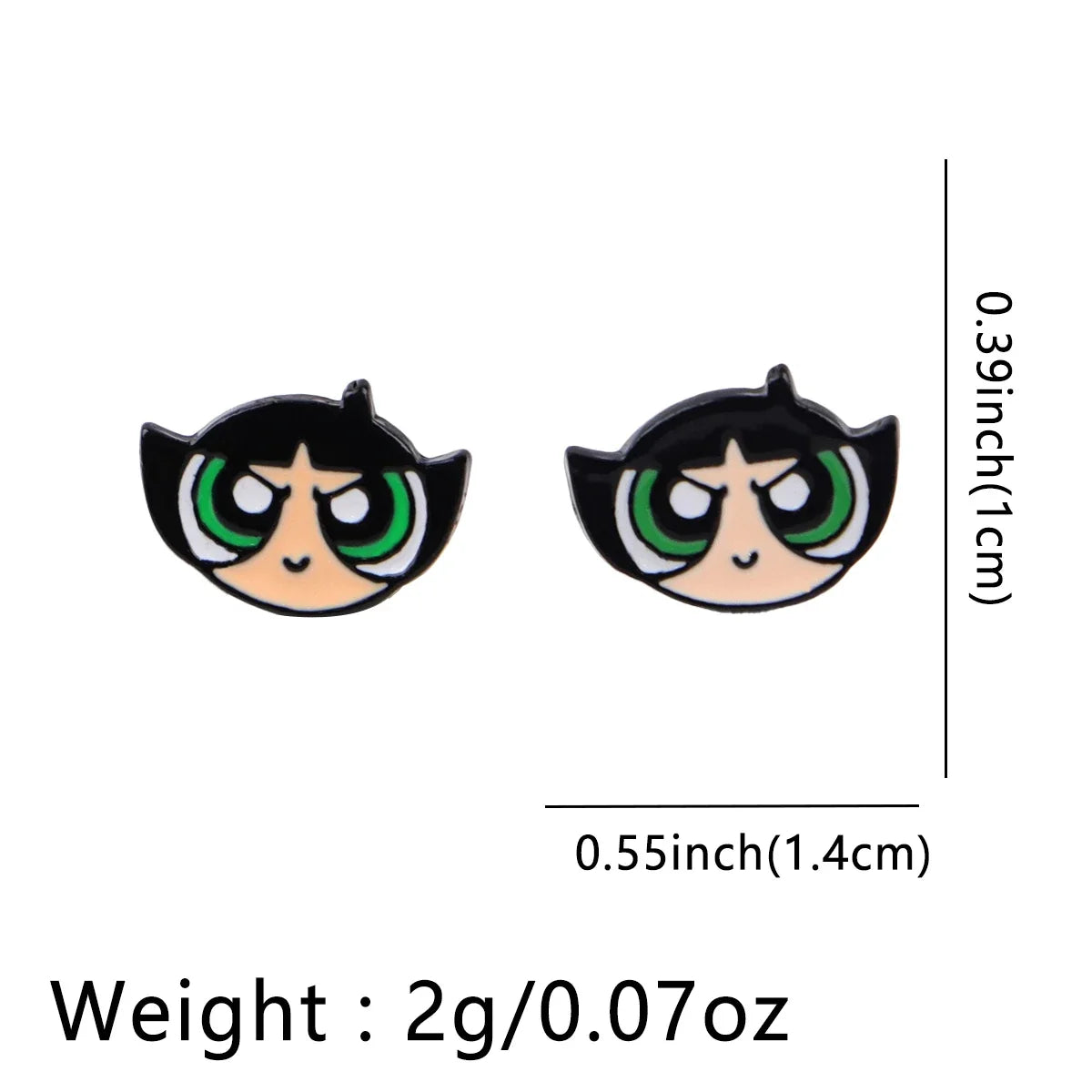 Cartoon Animal Stud Earrings | Cute Stainless Steel Pierced Jewelry for Women