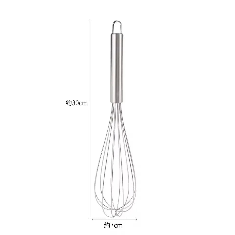 Manual Rotary Egg Beater | Stainless Steel Hand Whisk for Kitchen Baking