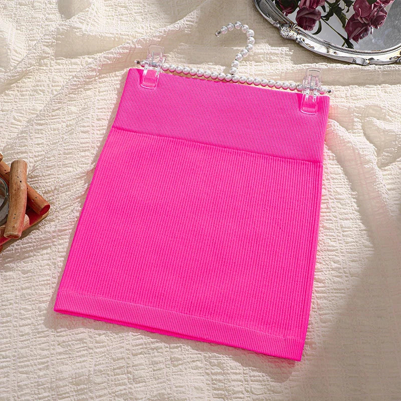 High Waist Knitted Mini Skirt | Slim Fit Work Pencil Skirt for Women
