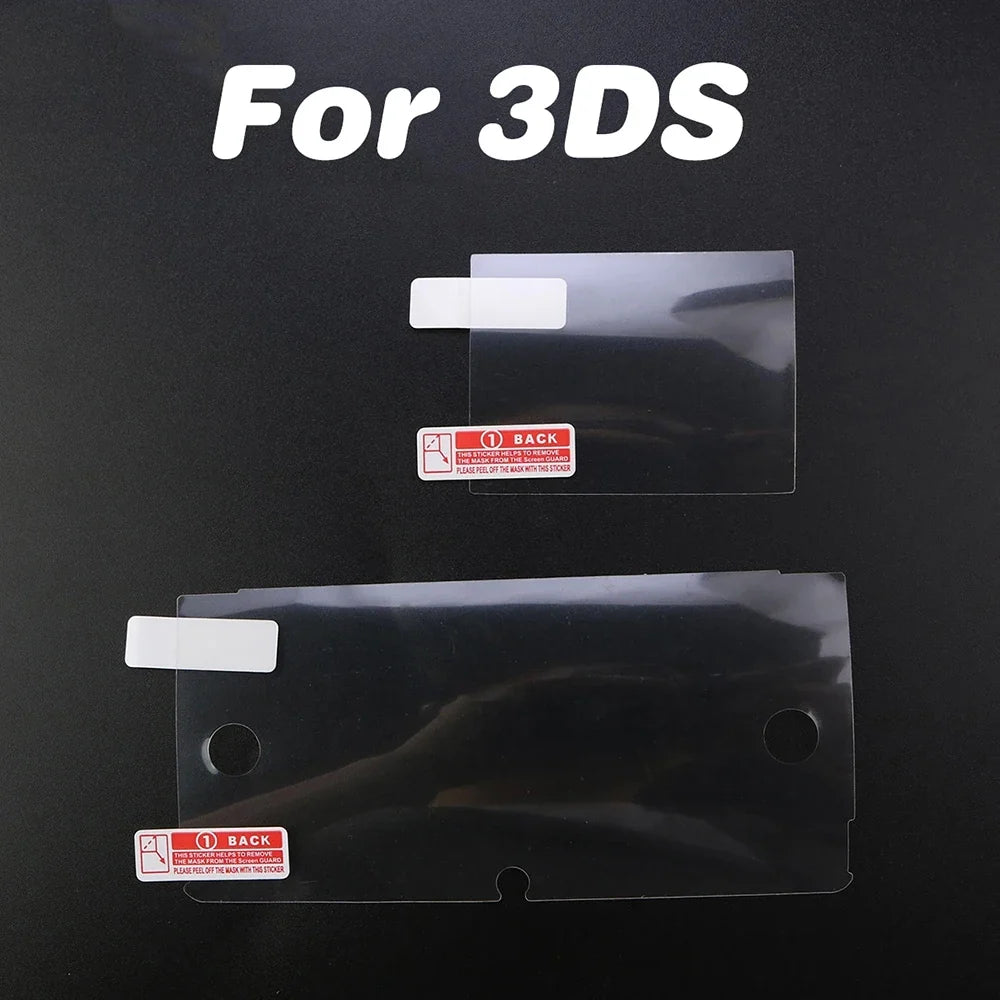 1Set Protective Film For New 3DS XL LL Clear Top Bottom Screen Protector Films For Nintend 3DS XL/LL