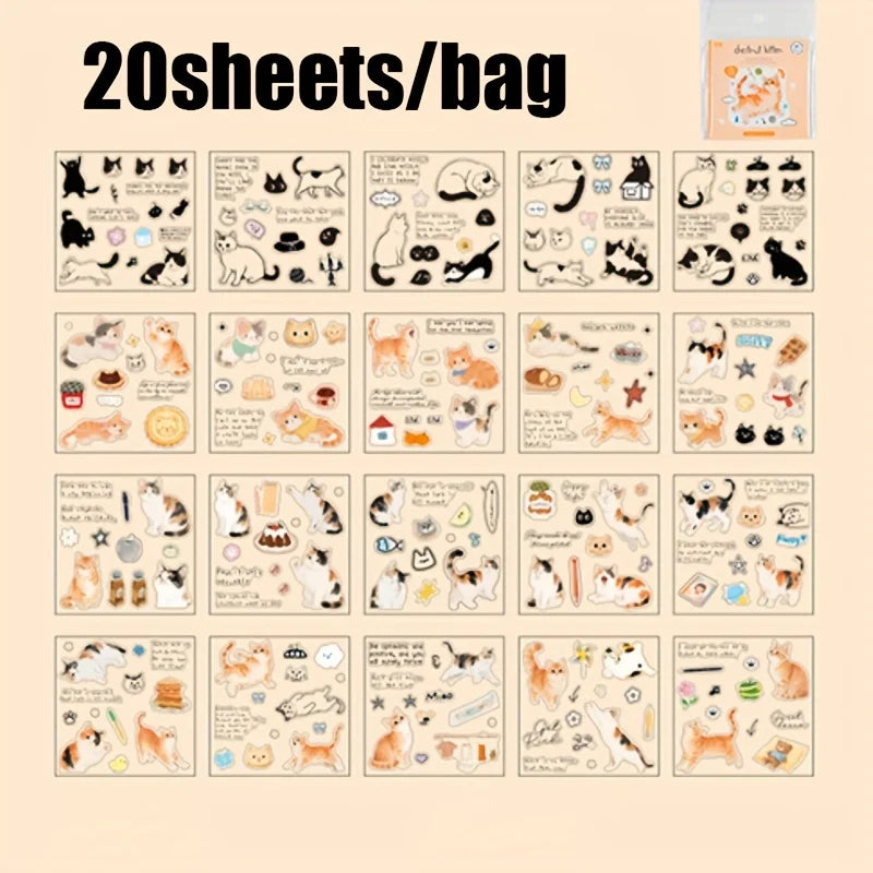 Mr. Paper Cute Foods Scrapbooking Sticker Book | Vintage Fruit Cake Sticker Set for DIY Crafts