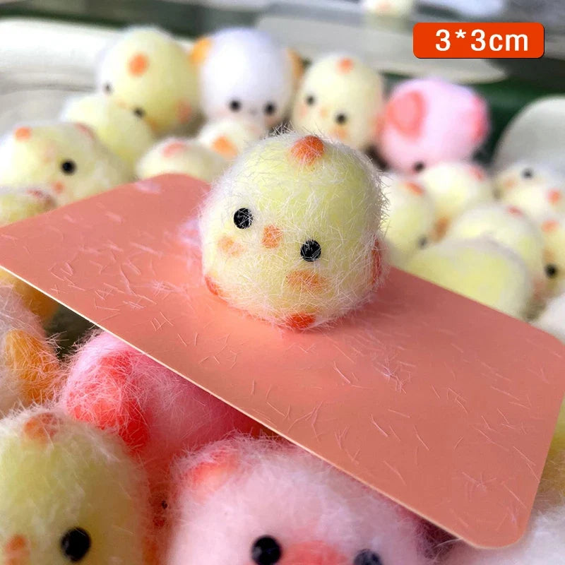 Cute Animal Squeeze Toy Stress Relief Keychain | Kawaii Silicone Pinch Toy