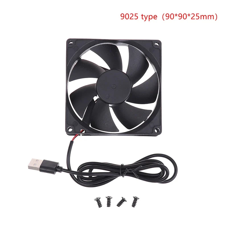 USB Router Fan Cooling 50mm 80mm 90mm 120mm | 5V Brushless PC Cooler