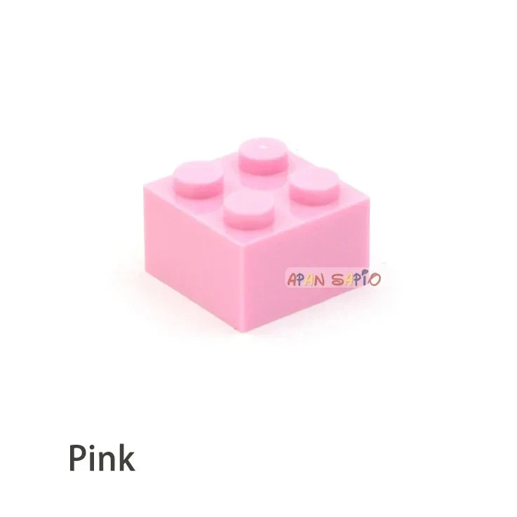 60pcs DIY Building Blocks Thick Figures Bricks 2x2 Dots | Educational Creative Toy for Children