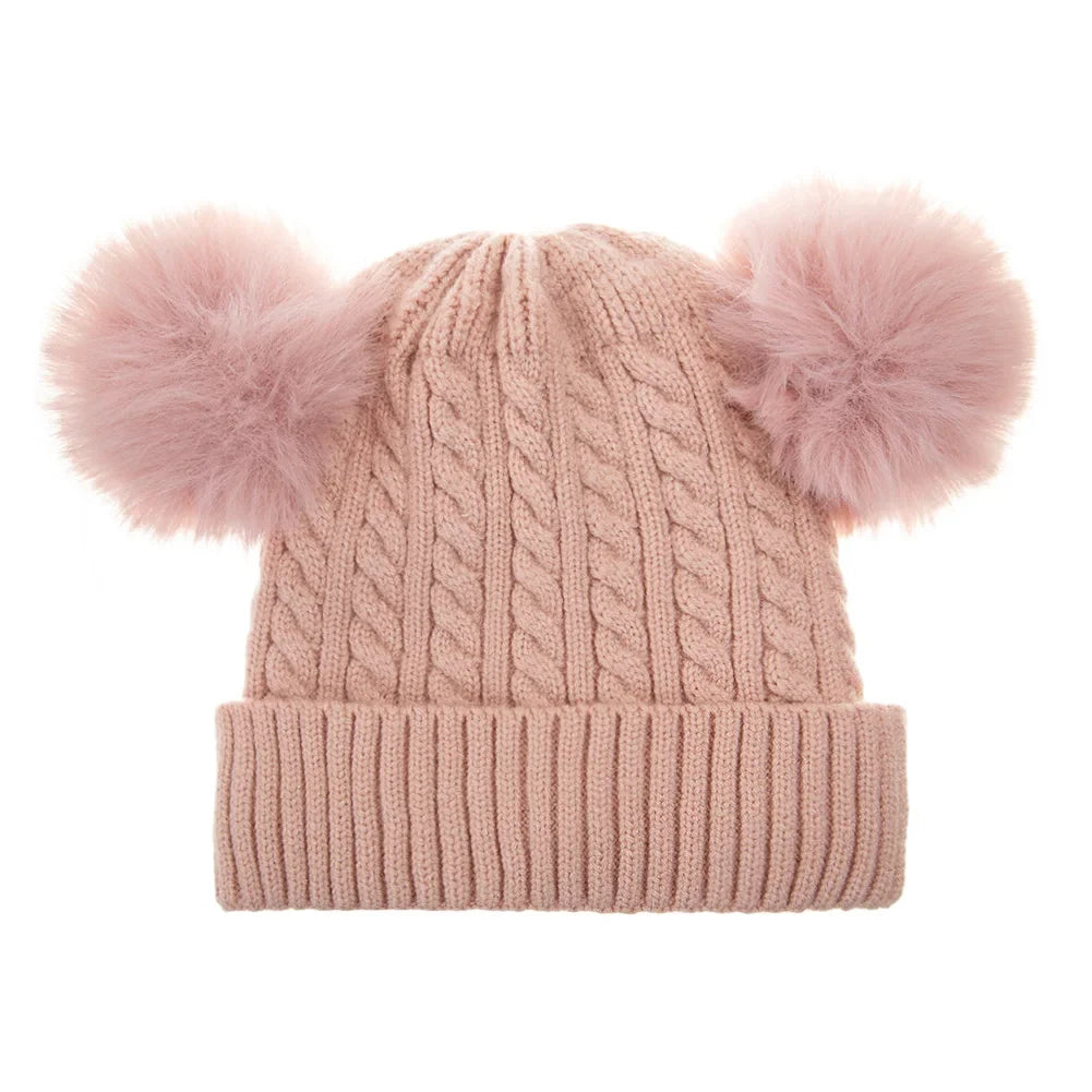 Baby Knotted Turban Hat | Warm Fleece Lined Beanie for Infants