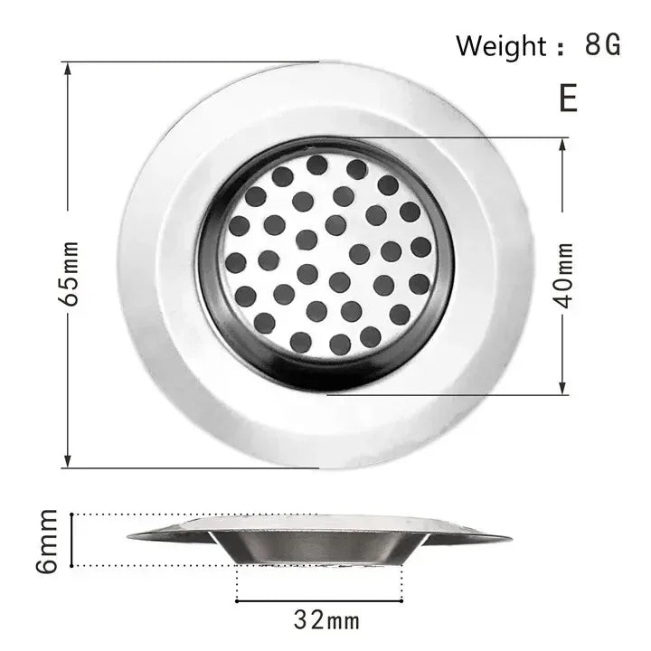 Kitchen Sink Strainer | Stainless Steel Mesh Drain Filter for Sink and Bathroom