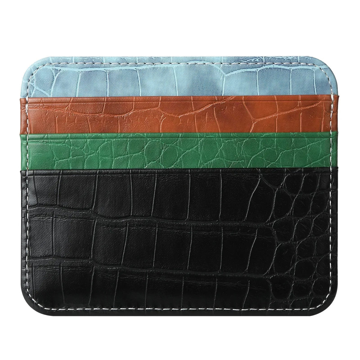 Slim Thin Mini ID Card Holder | PU Leather Credit Card Case for Men and Women