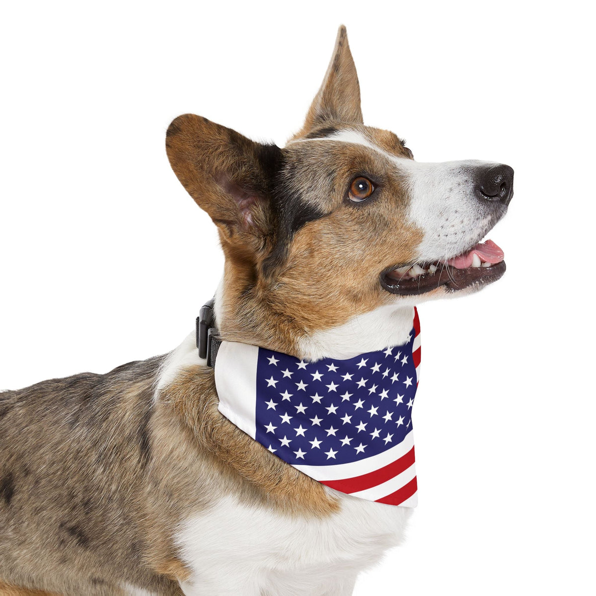 Patriotic American Flag Pet Bandana – Celebrate Veterans Day in Style