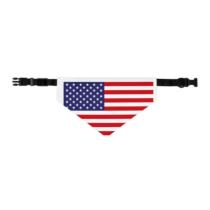 Patriotic American Flag Pet Bandana – Celebrate Veterans Day in Style
