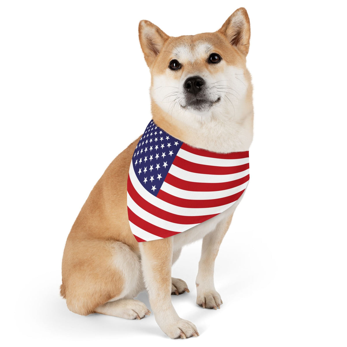 Patriotic American Flag Pet Bandana – Celebrate Veterans Day in Style