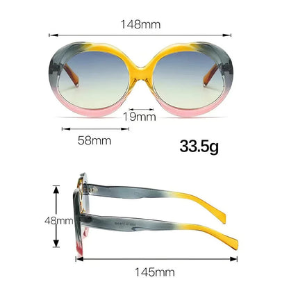 2025 New Retro Oval Sunglasses | UV Protection with Photochromic Lenses