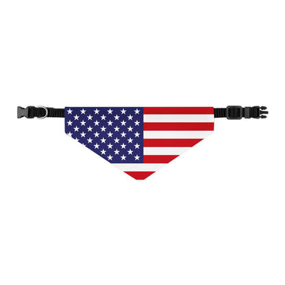 Patriotic American Flag Pet Bandana – Celebrate Veterans Day in Style
