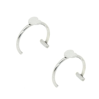 2 Piece Set Stainless Steel Clip-On Nose and Lip Rings | Punk Style Fake Piercing Jewelry