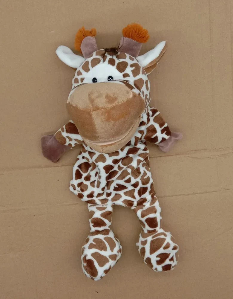 35cm Cartoon Animal Hand Puppet | Lion, Elephant, Pig Plush Toy for Interactive Play