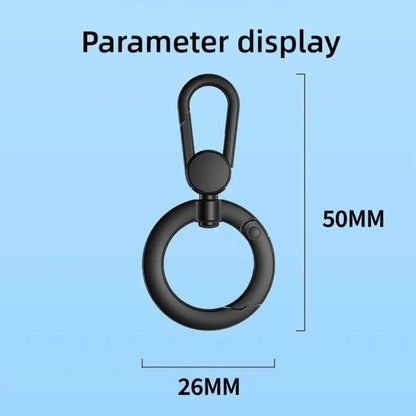360° Rotating Zinc Alloy Phone Ring Holder Hook | Universal Anti-Entanglement Lanyard Attachment