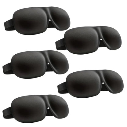3D Contoured Sleep Mask | Ultra-Soft Breathable Light Blocking Eye Cover