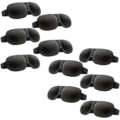 3D Contoured Sleep Mask | Ultra-Soft Breathable Light Blocking Eye Cover