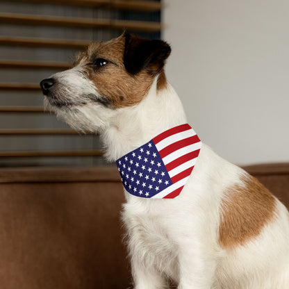 Patriotic American Flag Pet Bandana – Celebrate Veterans Day in Style