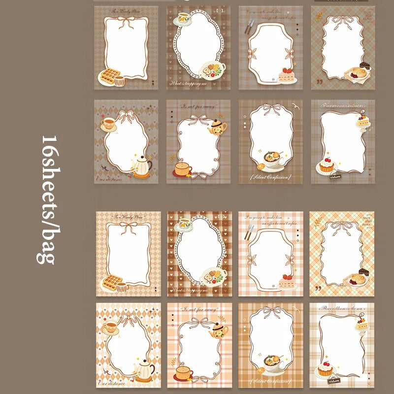 Mr.Paper Light Sleep Manuscript Sticker Pack | Hand-Drawn Base Stickers for Journal Decor