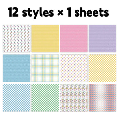 12pcs Easter Scrapbook Paper Set | Decorative Crafting Paper for DIY Arts, Journaling, and Card Making