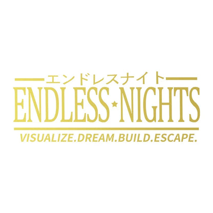 Endless Nights Japanese Vinyl Sticker | JDM Drift Stance Anime Decal for Car Window Bumper