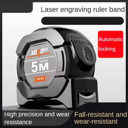 Self Locking Fluorescent Steel Tape Measure | High Precision Waterproof Measuring Tool