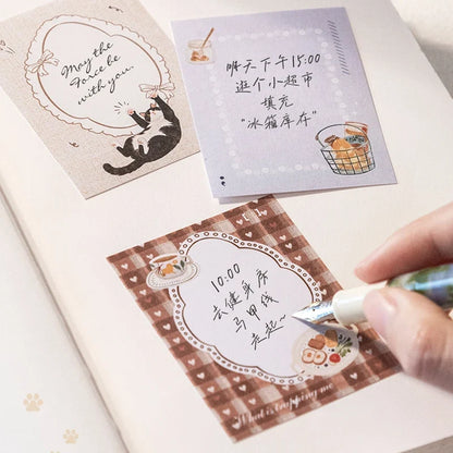 Mr.Paper Light Sleep Manuscript Sticker Pack | Hand-Drawn Base Stickers for Journal Decor