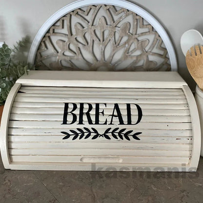 Farmhouse Bread Box Sticker | Kitchen Pantry Label Decal