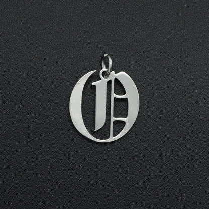 316 Stainless Steel Old English Letter Charms | DIY Alphabet Jewelry Findings for Bracelets and Necklaces