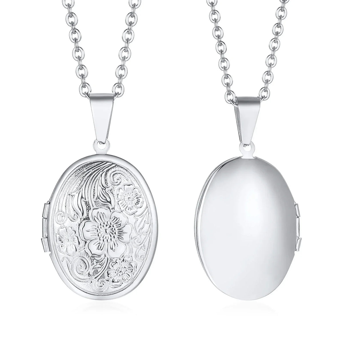 Heart Photo Locket Necklace for Women | Openable Stainless Steel Promise Jewelry