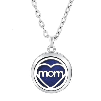 Heart-Shaped Aromatherapy Essential Oil Diffuser Necklace | Stainless Steel Dragonfly Perfume Locket