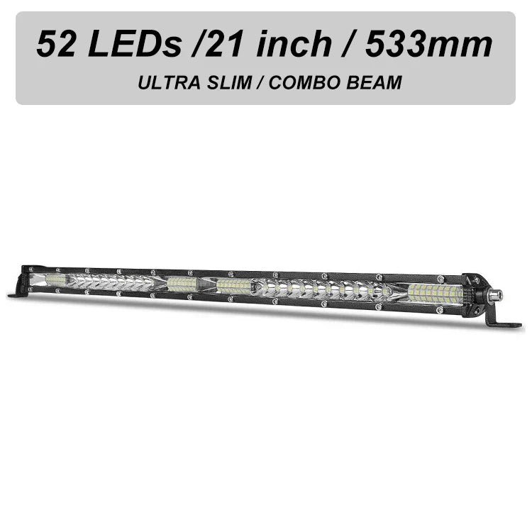Slim Spot Flood LED Bar Off Road 12V 24V LED Light Bar/Work Light For Car 4x4 Truck ATV SUV Boat lada Barra LED Lightbar
