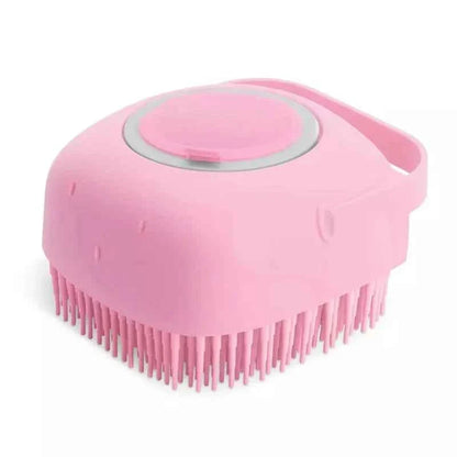 2-in-1 Pet Bath Brush – Soft Silicone Dog Cat Grooming & Massage Comb