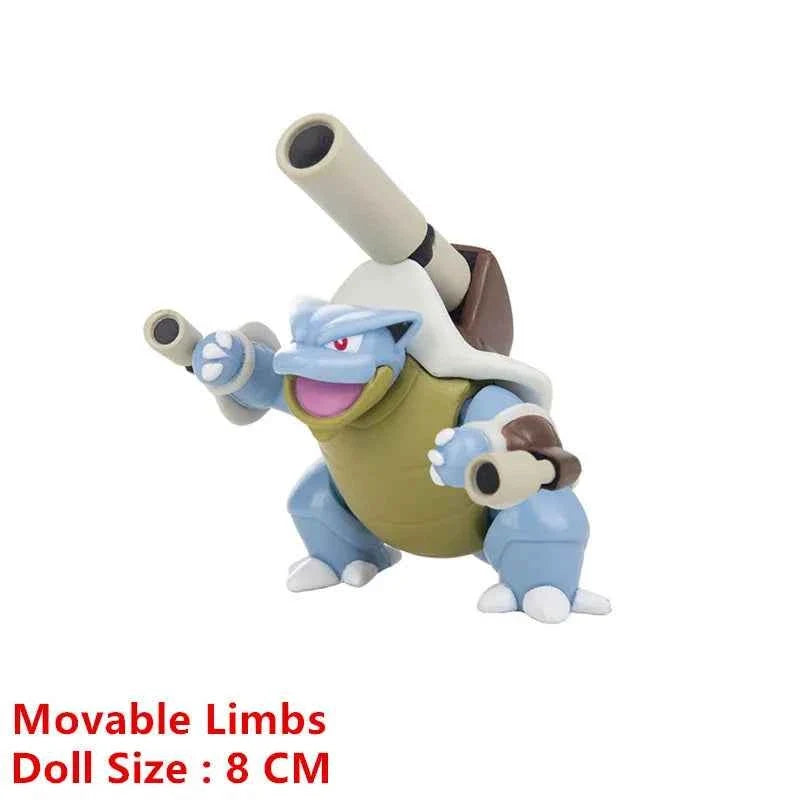 Pokemon 4-13Cm New Cartoons Movie Anime Figure Pikachu Mewtwo Charmander Blastoise Gurado Pet Action Model Toy Gifts