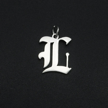 316 Stainless Steel Old English Letter Charms | DIY Alphabet Jewelry Findings for Bracelets and Necklaces