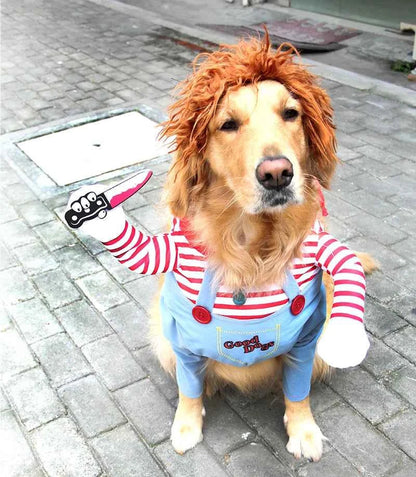 Halloween Dog Costume – Funny Adjustable Cosplay for Medium & Large Dogs
