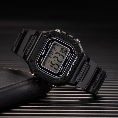 Fashion Men Digital Wristwatches Sport Army Green Mens Watches Luxury Led Electronic Clock Waterproof Square Dial Reloj Hombre