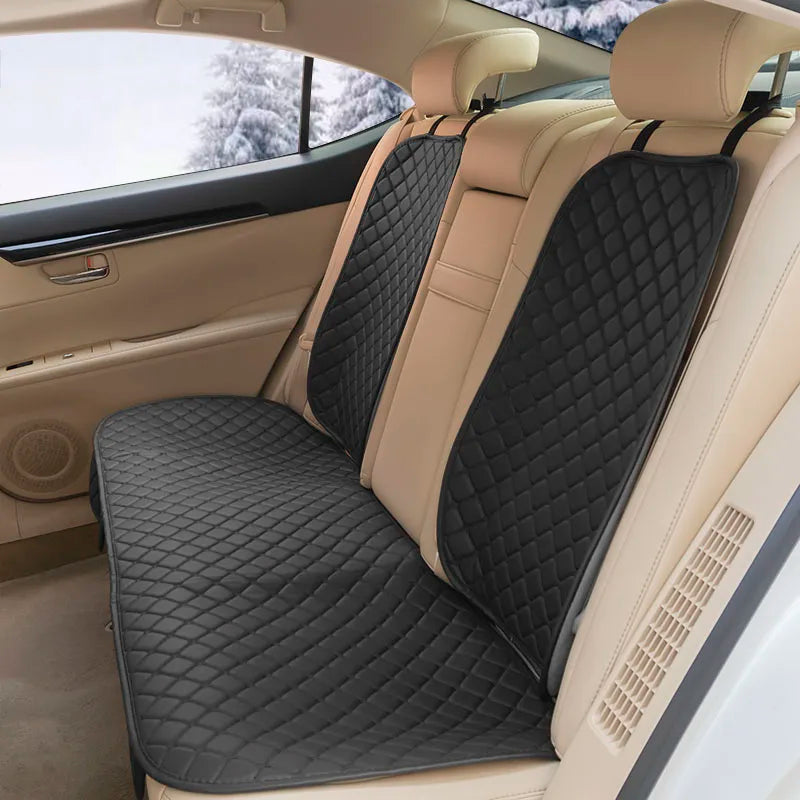 Leather Car Seat Covers Four Seasons Front/Rear Seat Protector Car Seat Cushion Pad Mat Auto Interior Accessories Universal