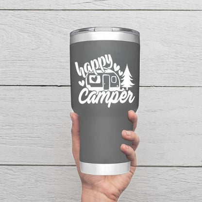Camp Life Vinyl Decal Bundle | Camper Door Window Sticker for Laptop Water Bottle