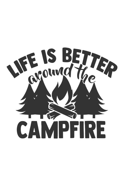Camp Life Vinyl Decal Bundle | Camper Door Window Sticker for Laptop Water Bottle