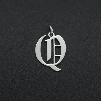 316 Stainless Steel Old English Letter Charms | DIY Alphabet Jewelry Findings for Bracelets and Necklaces