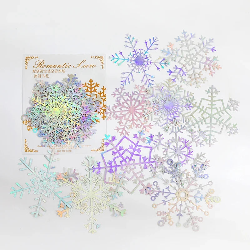 Yoofun 10pcs Vintage Gliding Stickers | Gold Flower Butterfly Lace Scrapbook Paper