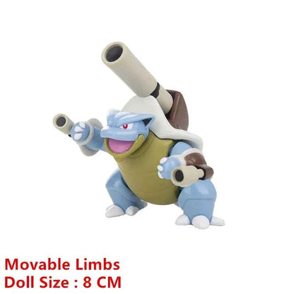 Pokemon 4-13Cm New Cartoons Movie Anime Figure Pikachu Mewtwo Charmander Blastoise Gurado Pet Action Model Toy Gifts