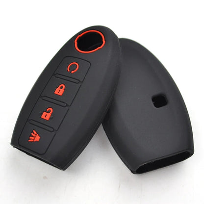 Nissan Silicone Key Fob Cover | 4 Button Car Remote Protector