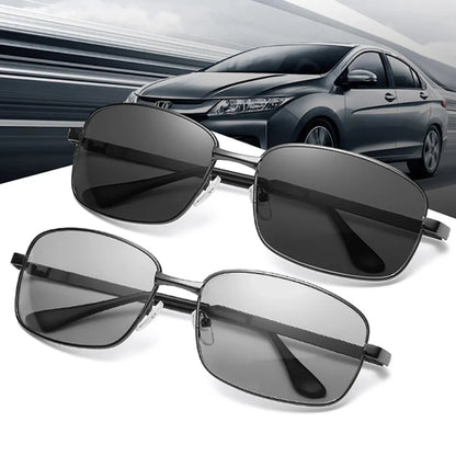 VIVIBEE Driving Rectangle Polarized Men Sunglasses Photochromic Fishing Women Car Driving UV400 Polarizing Male Sun Glasses