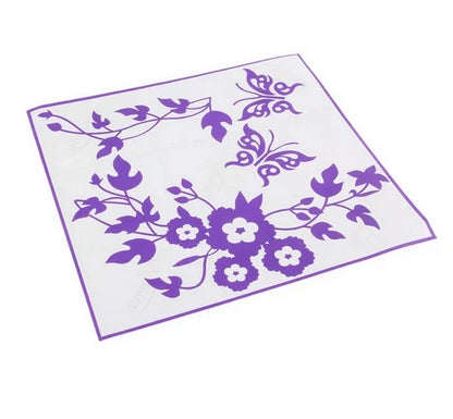Butterfly Flower Wall Sticker | Bathroom Decor Wall Decals