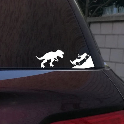 T-Rex Dinosaur Car Sticker | Jeep Window Decal for Laptop and Car Decoration