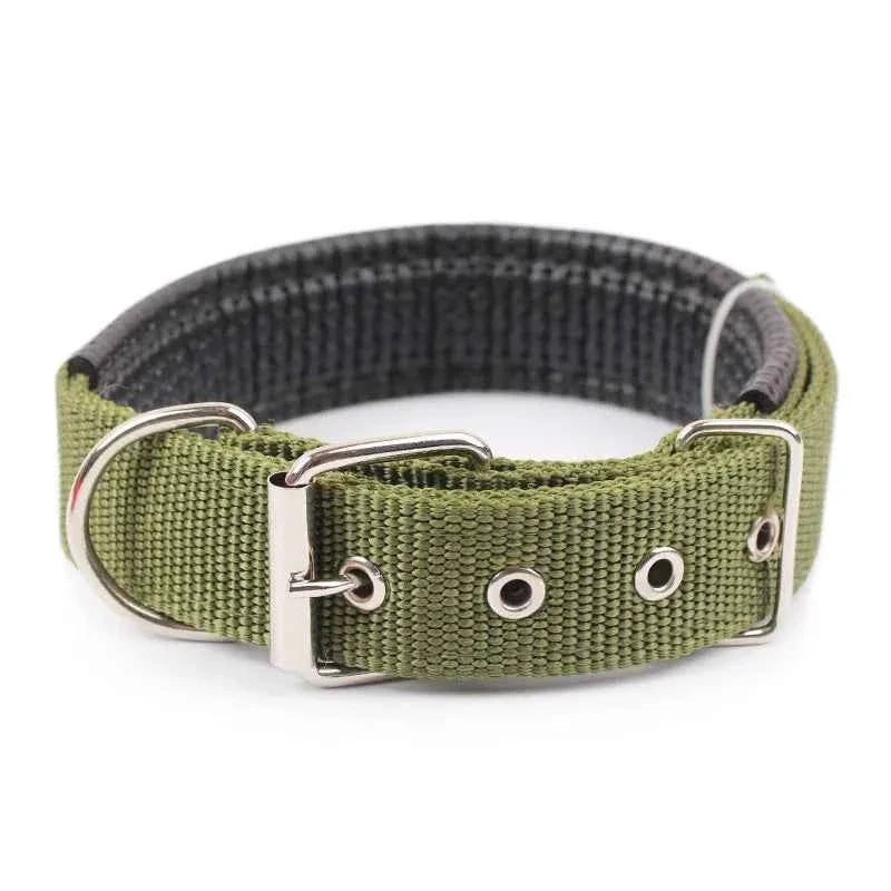 Solid Nylon Dog Collar – Strong & Durable for All Dog Sizes